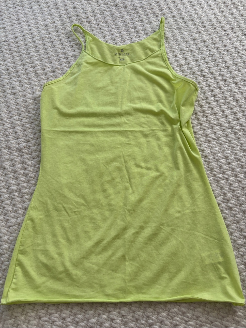 Athleta Neon Lime Spaghetti-Strap Tank - Women's Bright Layering Camisole xxs